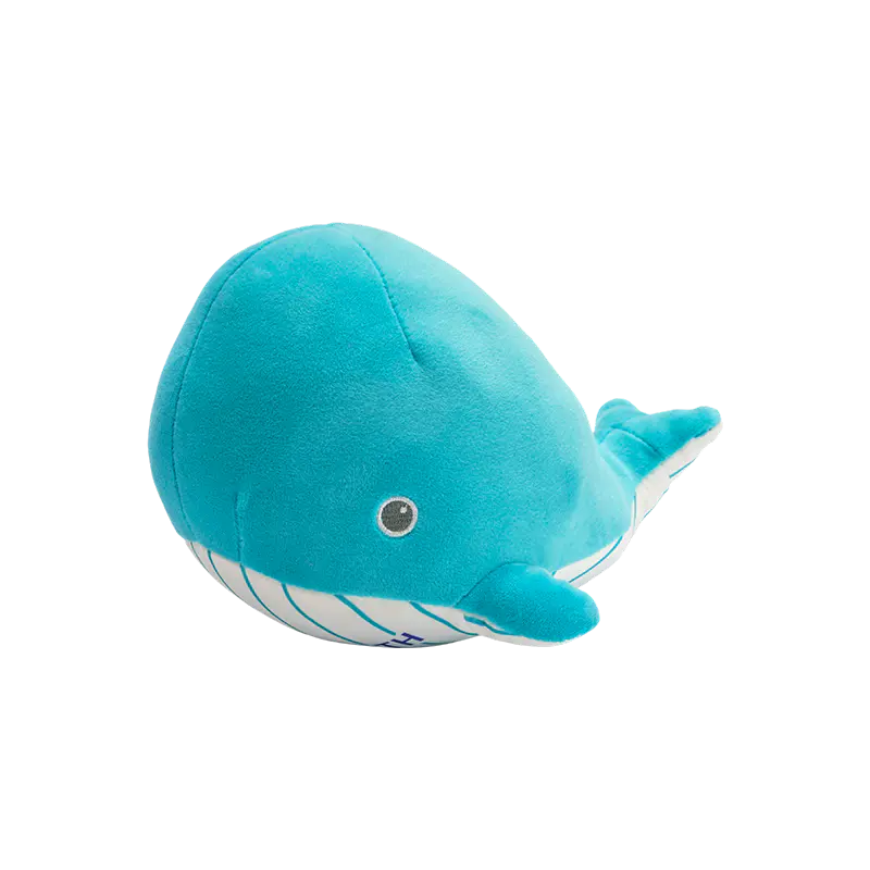 Boneka mainan mewah paus biru yang lucu