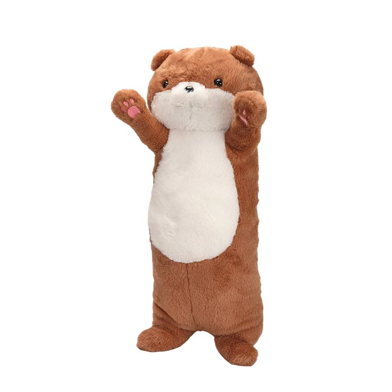 Bantal mewah bulu mustelid berdiri