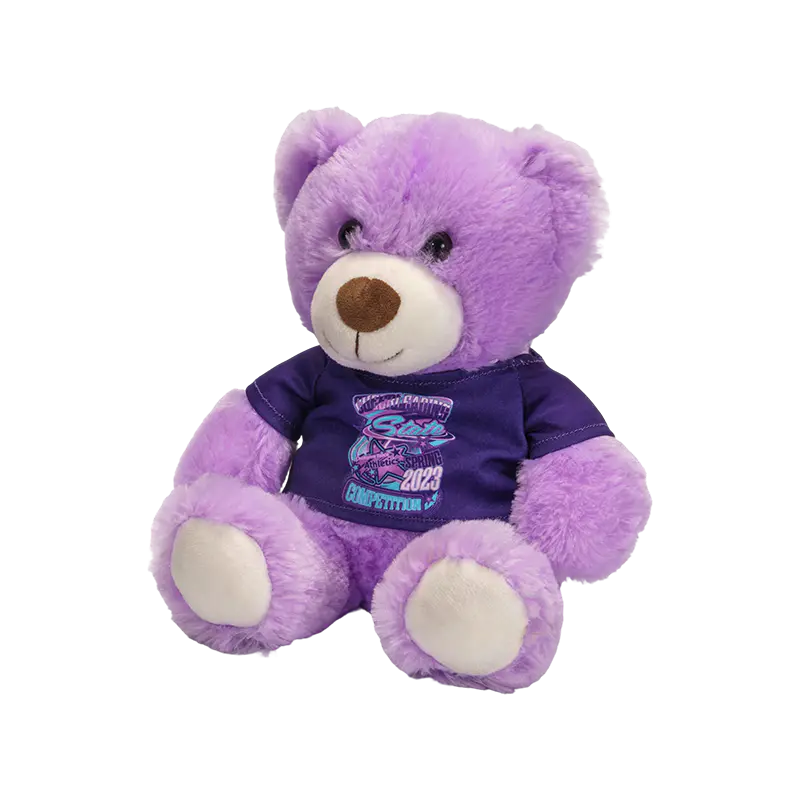 Boneka beruang ungu yang menggemaskan
