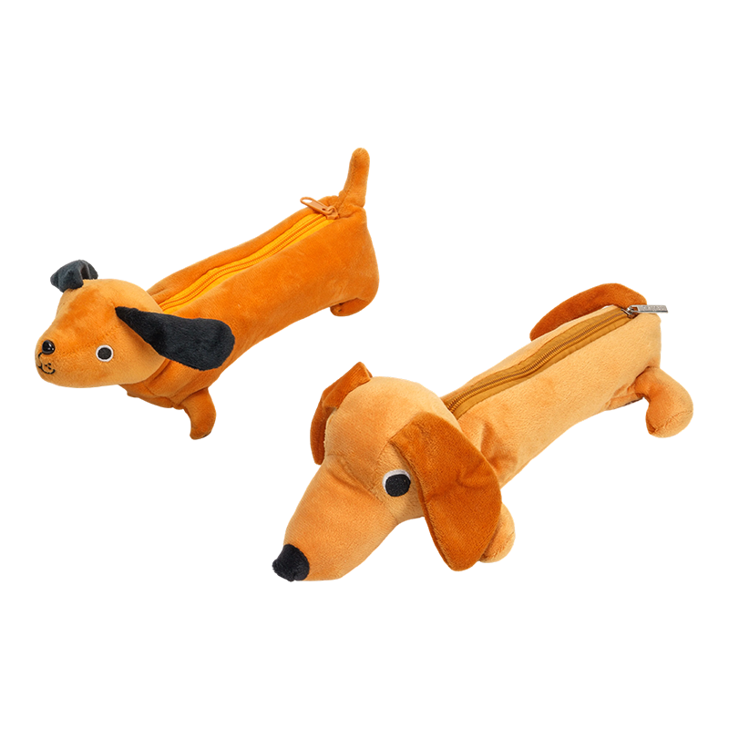 Tempat pensil mewah berbentuk dachshund