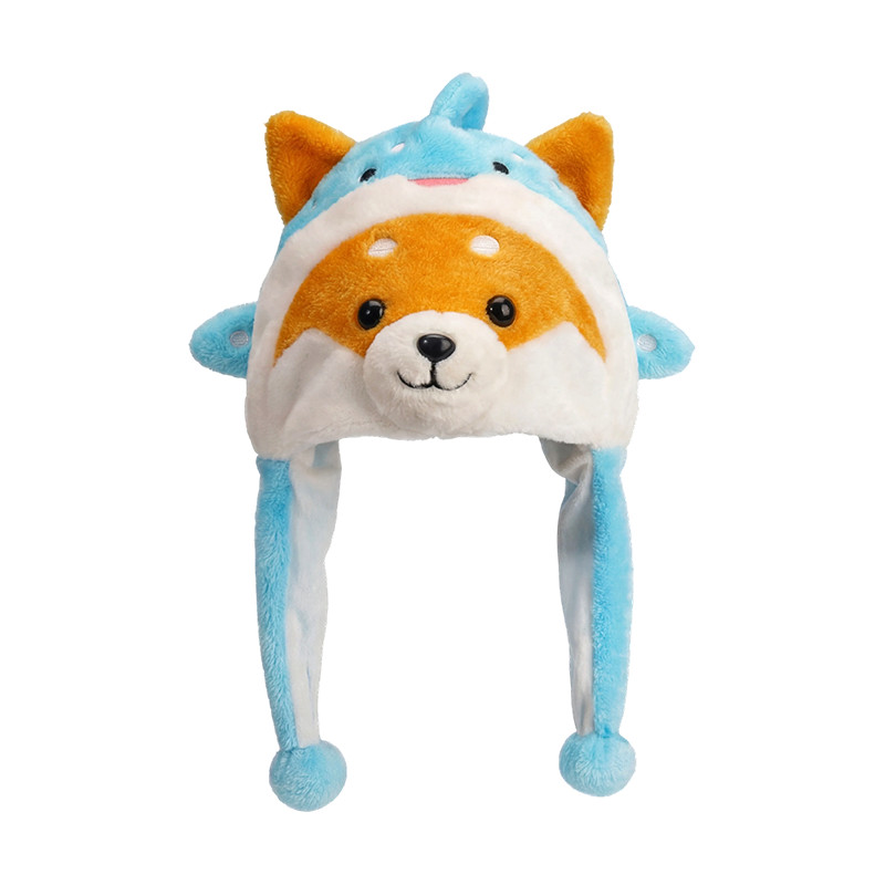 Topi mewah shiba inu biru