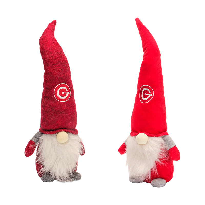Mainan pasangan kurcaci Natal topi merah